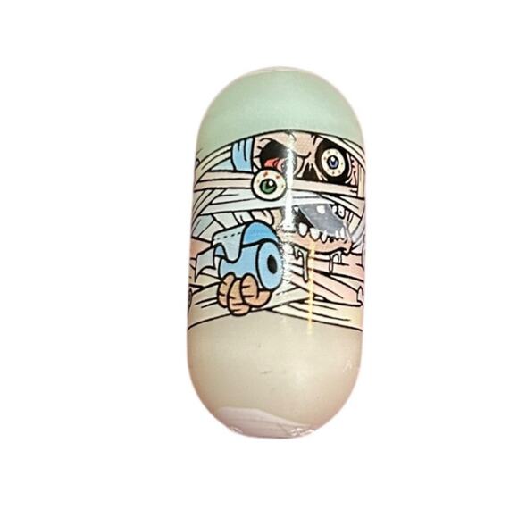 Mighty Beanz #129 Mummy Bean Glow in the Dark 2003 Series Moose Y2K Toy - Picture 3 of 3